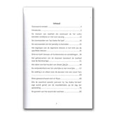 Pagina van het boek Sleutel tot het Paradijs met inhoudsopgave over laa ilaaha illa-laah